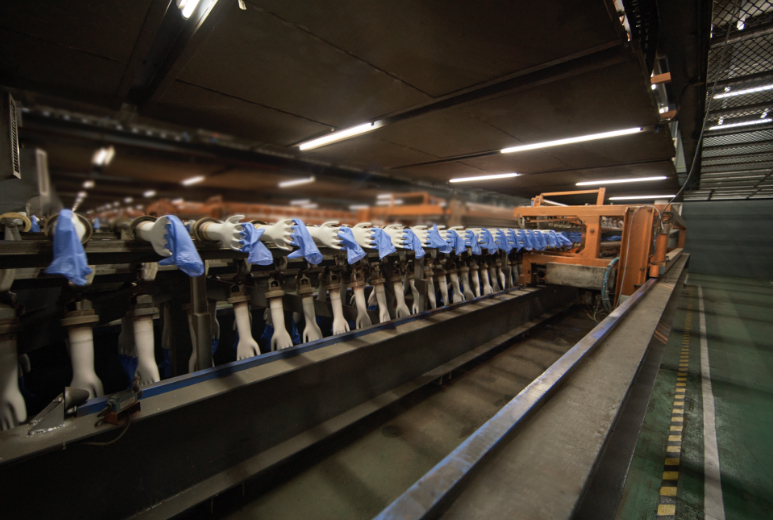 Automated glove stripping system
